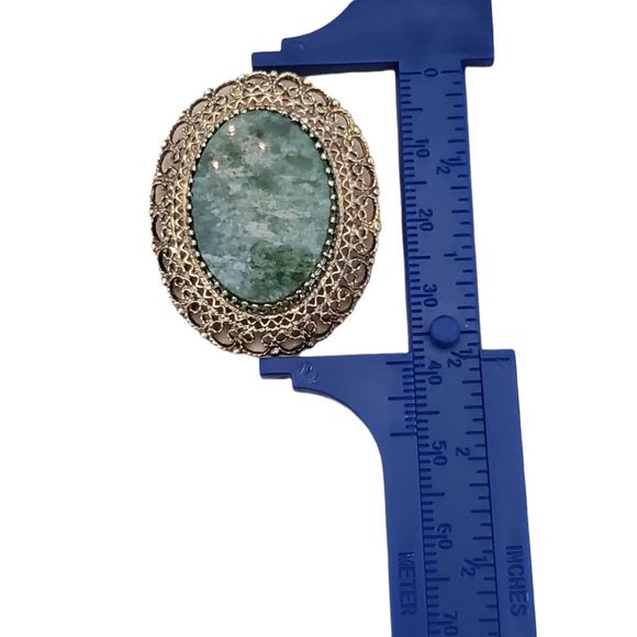 Vtg Sterling Brooch Dark Academia Signed KL - Picture 4 of 4